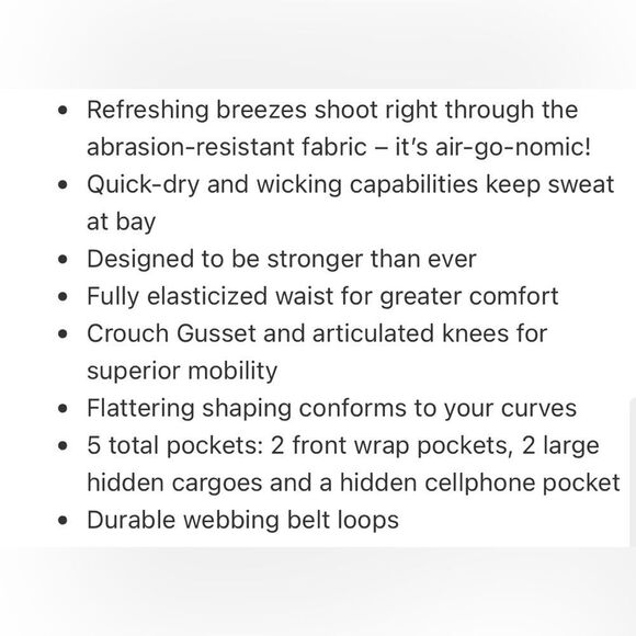 Duluth Trading Co women’s breezeshooter black slim leg ripstop work pant size 16 - Picture 7 of 8